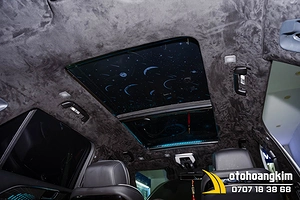 Bọc Trần Da Lộn 7 Chỗ (không trụ) + Led Trần Starlight UV (App + Remote)