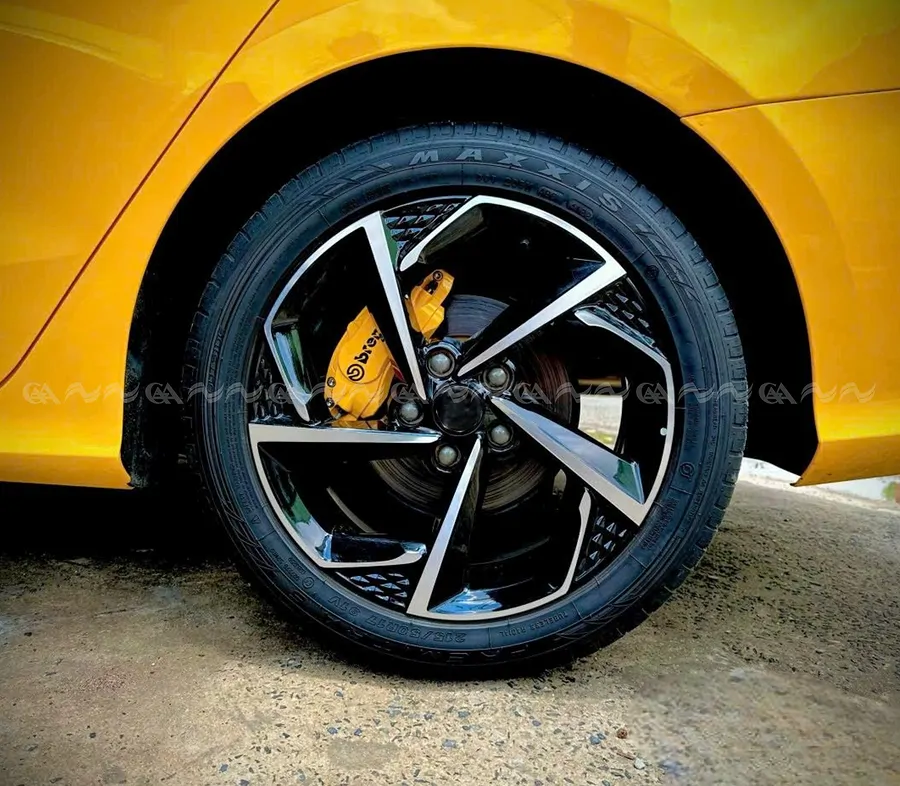 Ốp má phanh HQ Racing MG 5 vàng - Ảnh 4