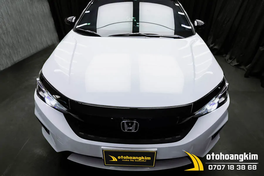 Wrap Màu Trắng Diamond Crystal Cho Honda City - Ảnh 2