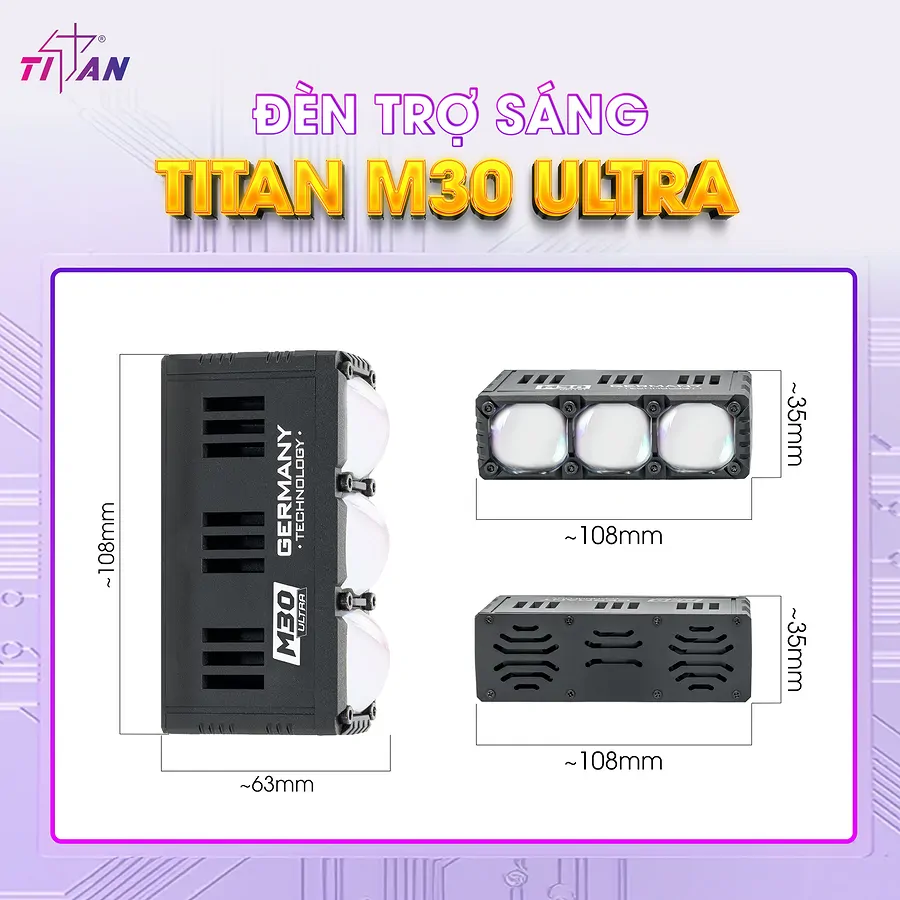 Đèn trợ sáng Titan M30 Ultra  - Ảnh 4