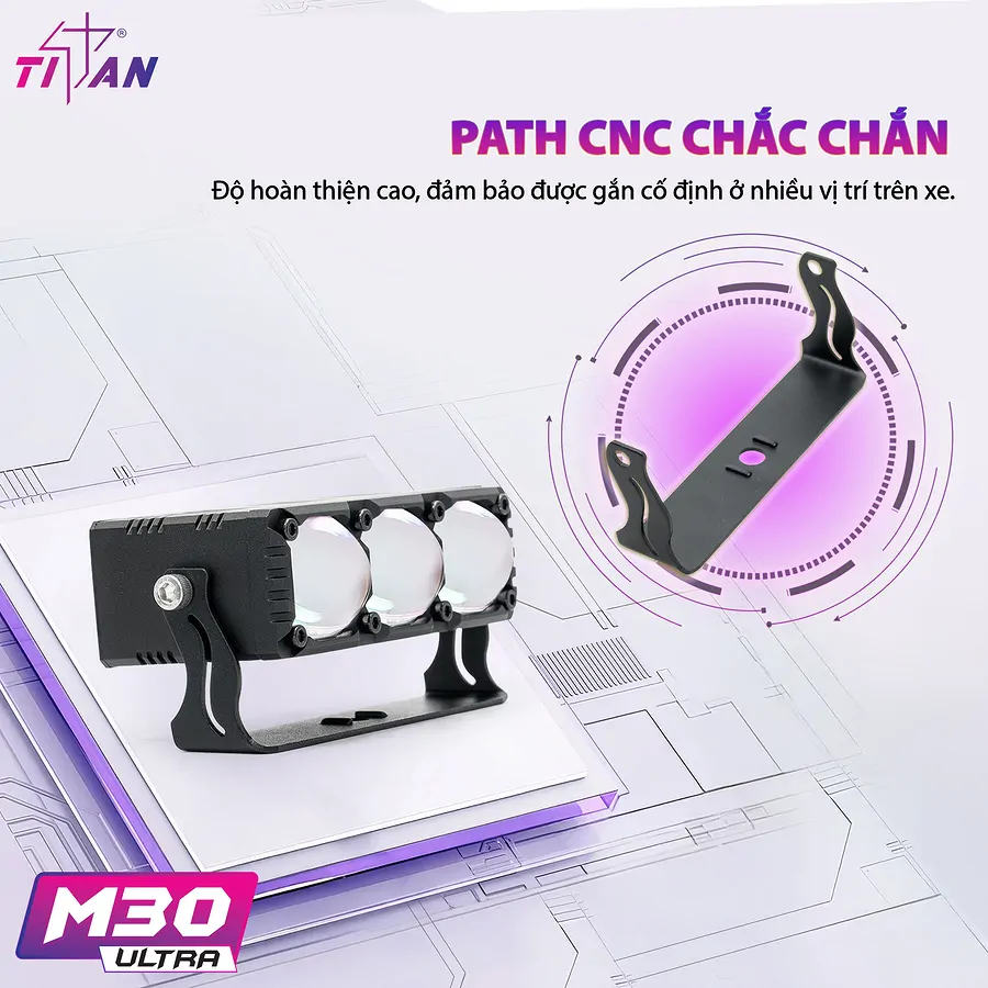 Đèn trợ sáng Titan M30 Ultra  - Ảnh 5