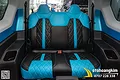 Bọc ghế da VF3 phối màu xanh - đen - ảnh 1
