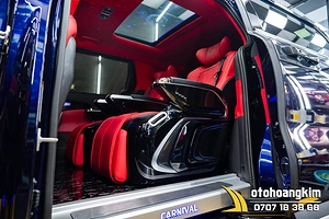Độ ghế vip Limousine thế hệ mới có màn cảm ứng cho xe Kia Carnival