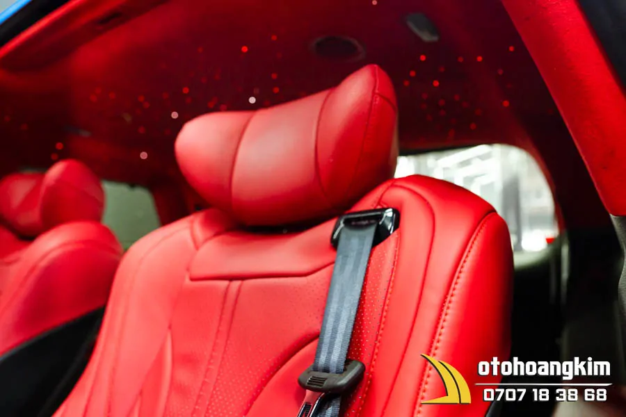 Áo Ghế 7 Chỗ Da Bò Cao Cấp Màu Đỏ Kia Carnival - Ảnh 8
