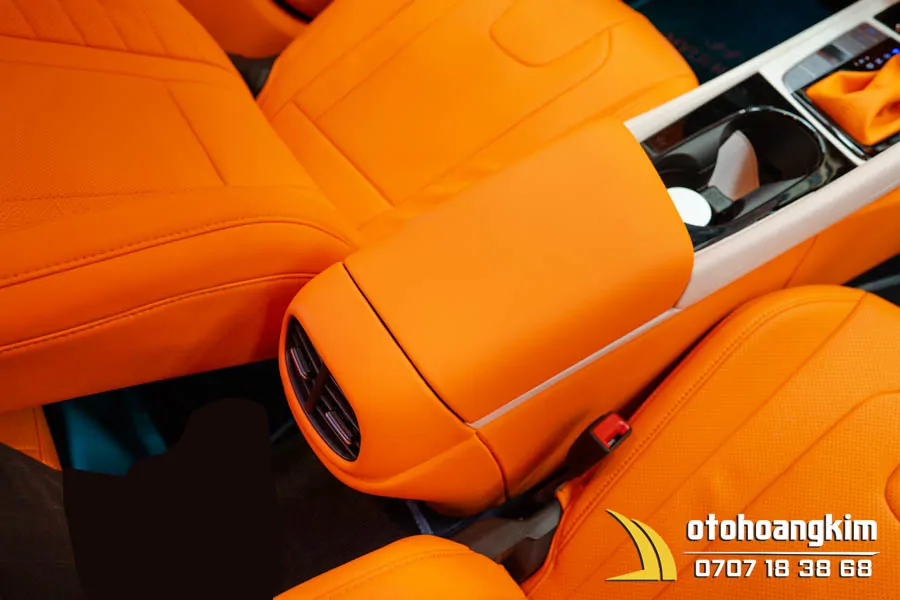 Đổi màu nội thất Hyundai Elantra màu Cam Hermes cực sang - Ảnh 2