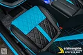 Bọc ghế da VF3 phối màu xanh - đen - ảnh 3