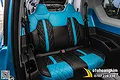 Bọc ghế da VF3 phối màu xanh - đen - ảnh 2
