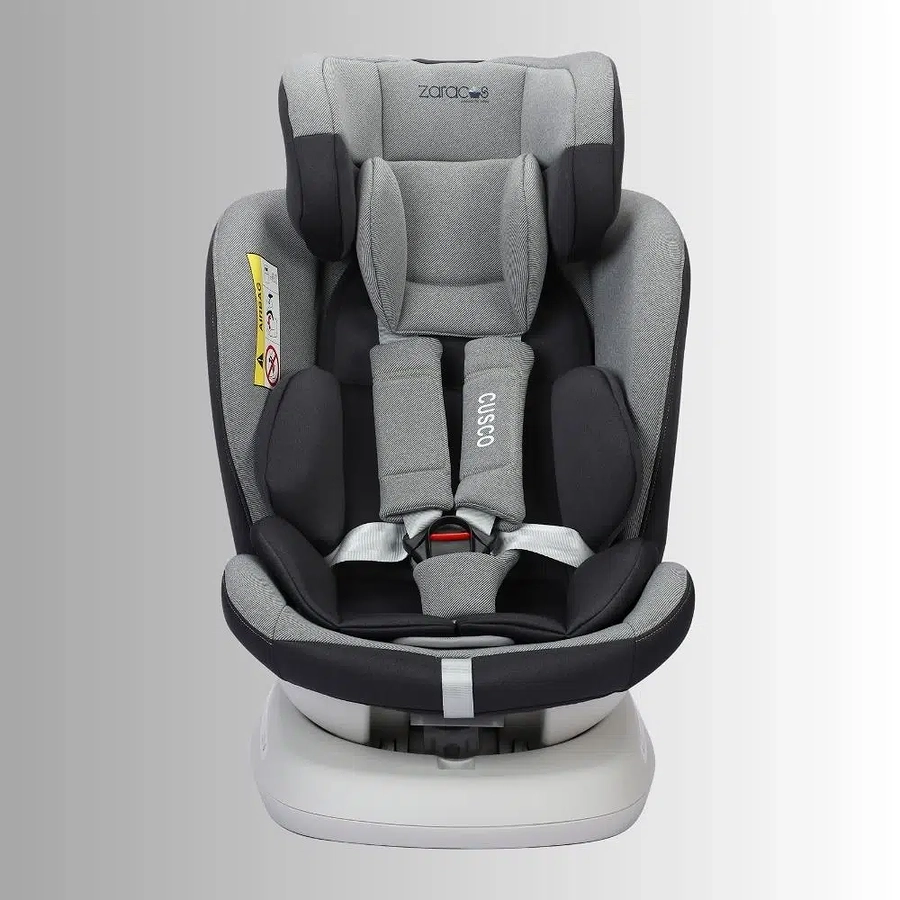 Ghế ngồi ô tô trẻ em Zaracos Cusco 6406 xoay 360 màu xám  - Ảnh 1