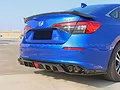  Ốp cản sau Civic 2022 đen bóng body lip - ảnh 2