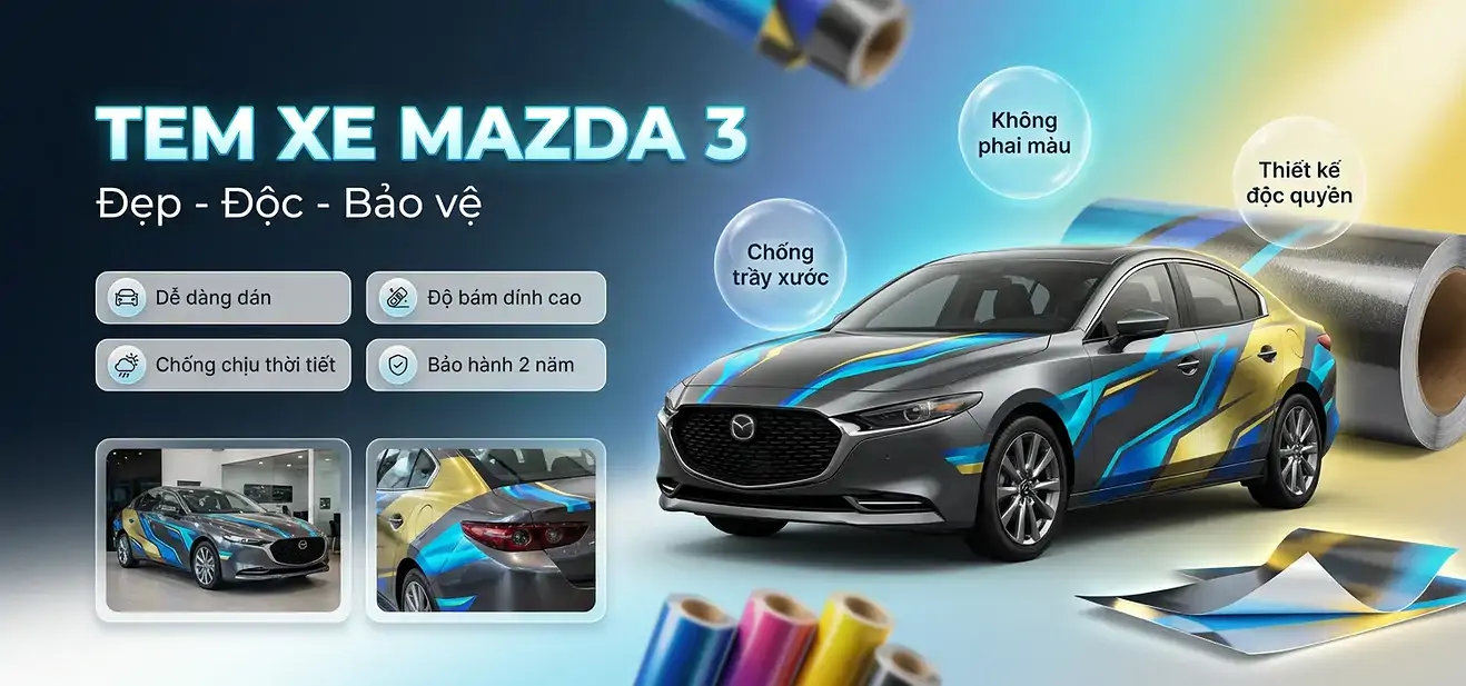 Tem Xe Mazda Mazda 3