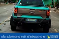 Dán đổi màu chuyển sắc xanh đen Ford Ranger Raptor - ảnh 2