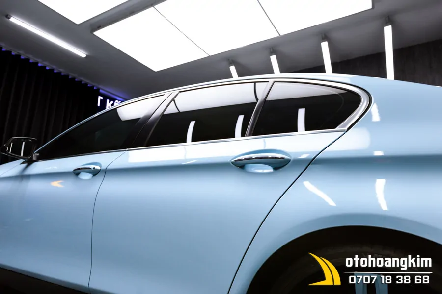 Dán Đổi Màu Candy Xanh Nhạt Xe Bmw - Ảnh 6