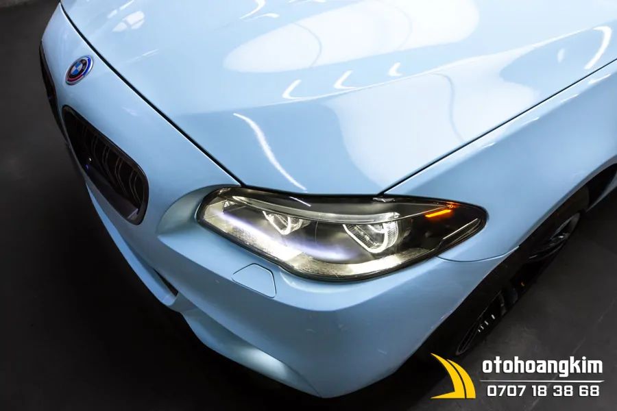 Dán Đổi Màu Candy Xanh Nhạt Xe Bmw - Ảnh 8
