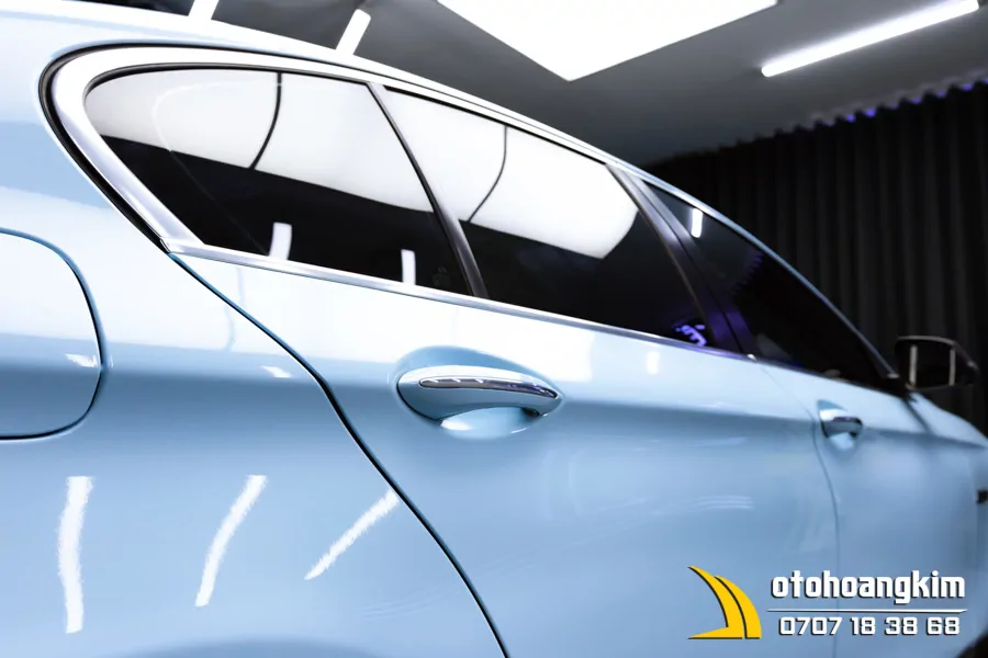 Dán Đổi Màu Candy Xanh Nhạt Xe Bmw - Ảnh 17