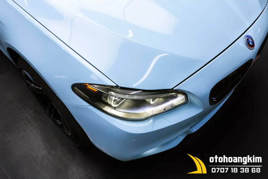 Dán Đổi Màu Candy Xanh Nhạt Xe Bmw - Ảnh 9