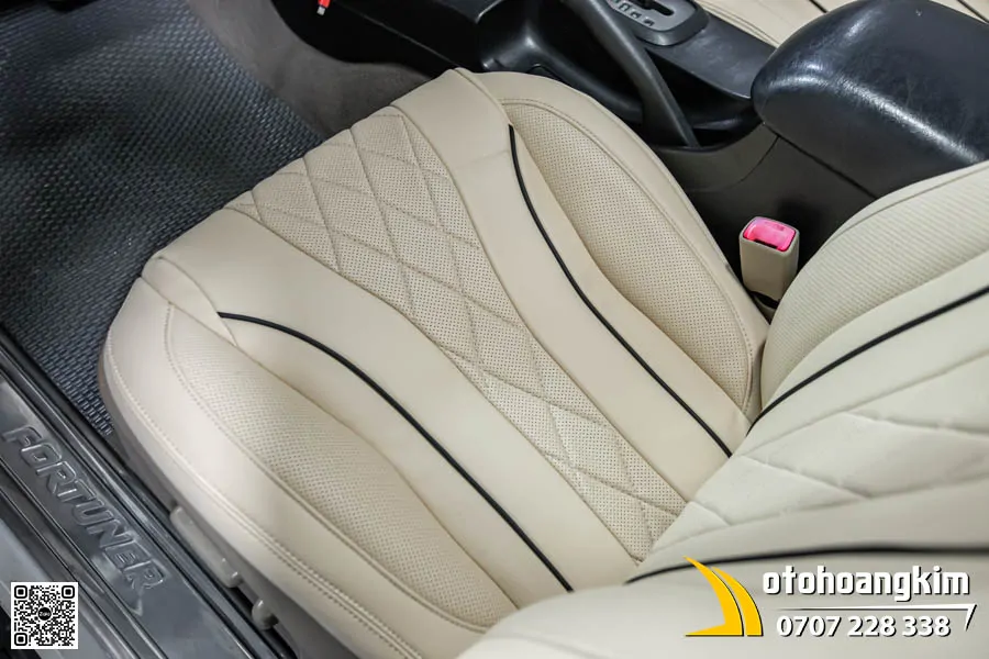 Bọc Áo Ghế Da Nappa King 7.0 Xe Fortuner  - Ảnh 5