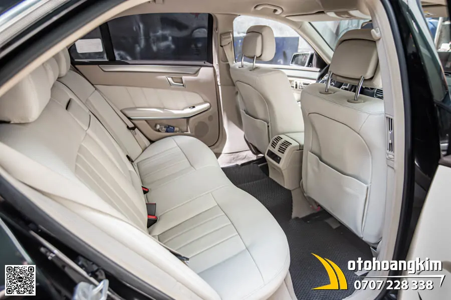 Bọc áo ghế da Nappa King Màu Kem Cho Mercedes E300  - Ảnh 2