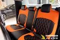Bọc Ghế Da Simili Ford Ranger Màu Cam Đen - ảnh 1
