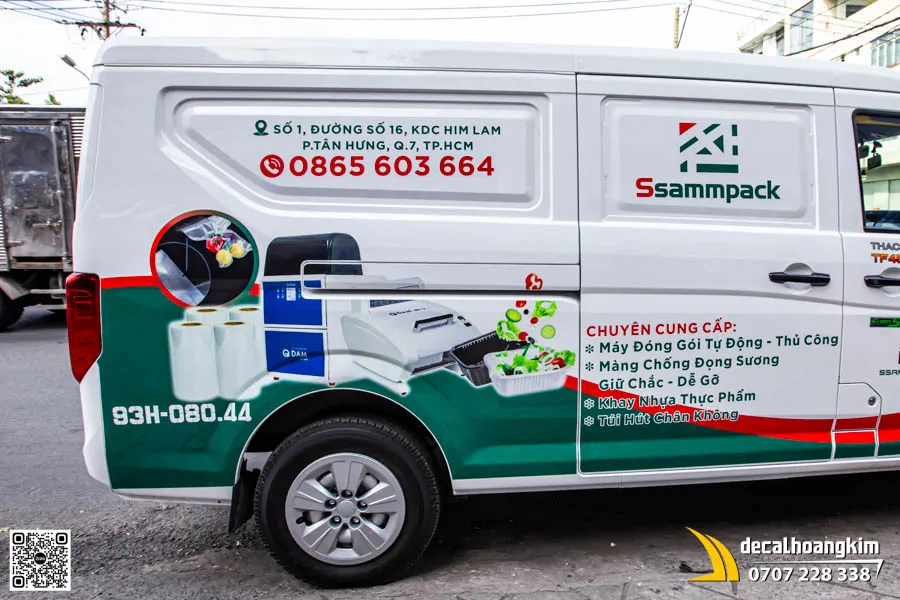 Tem Quảng Cáo Xe Thaco Frontier Tf450v - Thương Hiệu Ssammpack  - Ảnh 4
