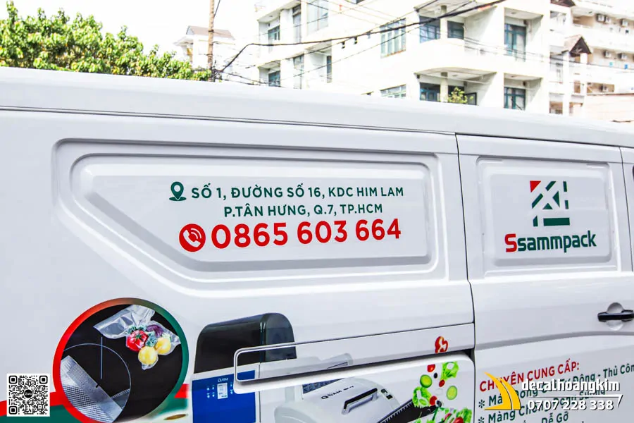 Tem Quảng Cáo Xe Thaco Frontier Tf450v - Thương Hiệu Ssammpack  - Ảnh 3