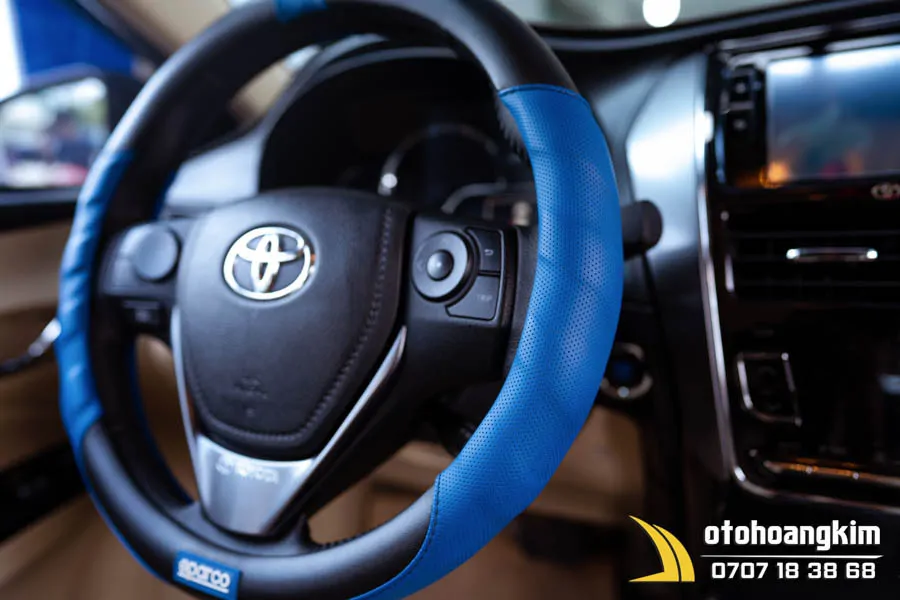 Bọc vô lăng Sparco xanh cao cấp, chất lượng - Ảnh 3