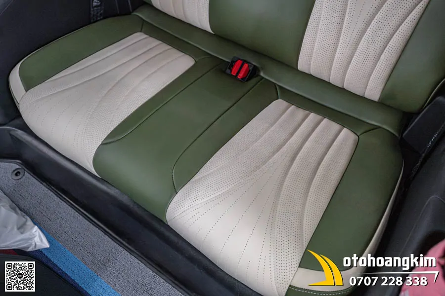 Bọc ghế da VF3 màu xanh Olive - Ảnh 9