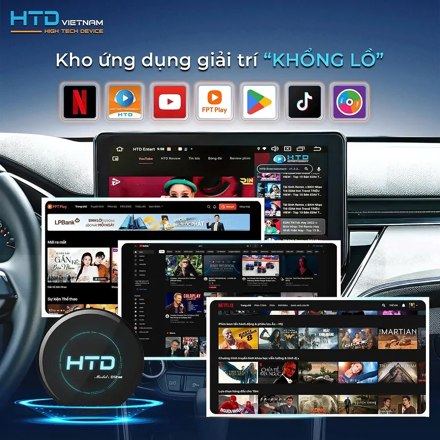 Android box HTD D12SE cho GLC 300 - Ảnh 5