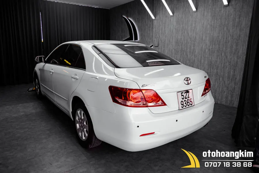 Wrap Đổi Màu Xe Toyota Camry 2010 Màu Trắng Sang TRỌNG - Ảnh 4