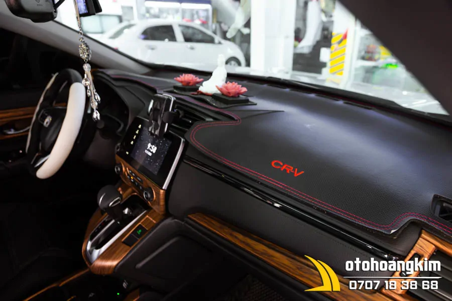 Thảm taplo cacbon Honda Crv - Ảnh 4
