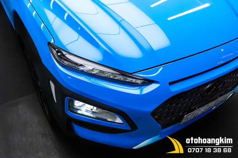 Dán Đổi Màu Candy Xanh Hyundai Kona - Ảnh 13