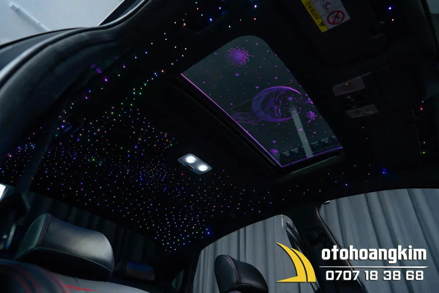 Led trần sao rơi xe Kia K3 lung linh, sang trọng - Ảnh 5