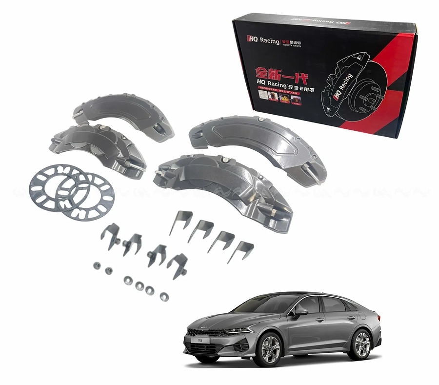  Ốp má phanh HQ Racing Cerato 2019 xám (K3 2019+/K5 2022) - Ảnh 1