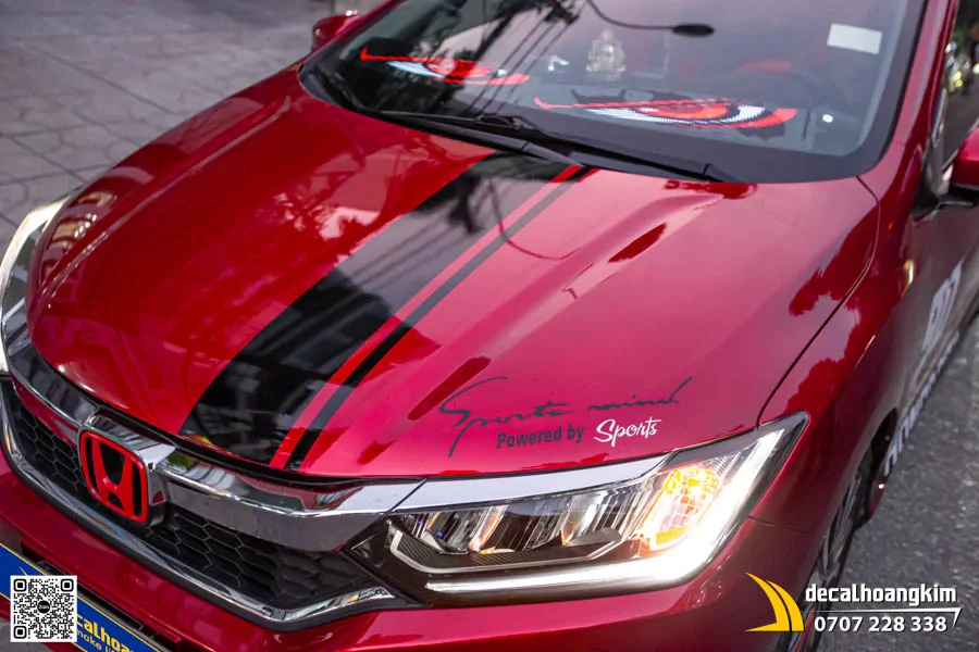 Dán Tem Xe Honda City Thiết Kế Racing 89 90 Thể Thao - Ảnh 3