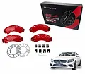  Ốp má phanh HQ Racing Mercedes C180 đỏ - ảnh 1