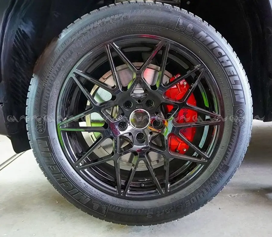  Ốp má phanh HQ Racing Lux SA đỏ - Ảnh 3