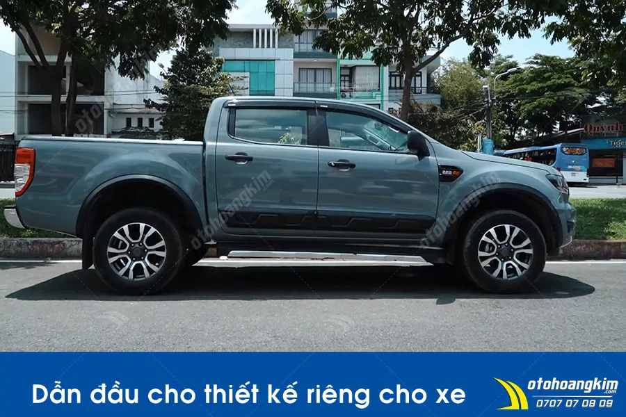 Dán đổi màu xám xi măng Ford Ranger - Ảnh 12
