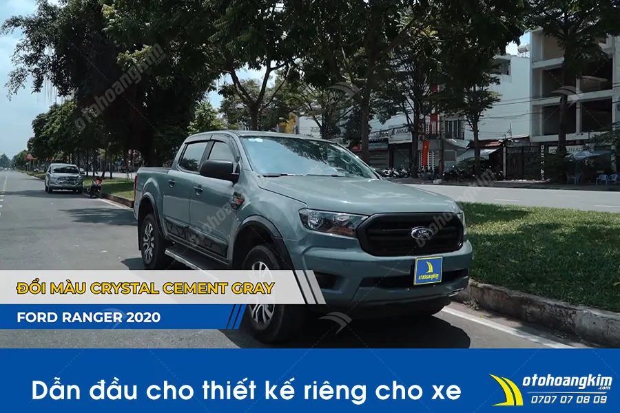 Dán đổi màu xám xi măng Ford Ranger - Ảnh 10