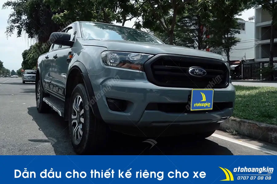 Dán đổi màu xám xi măng Ford Ranger - Ảnh 13