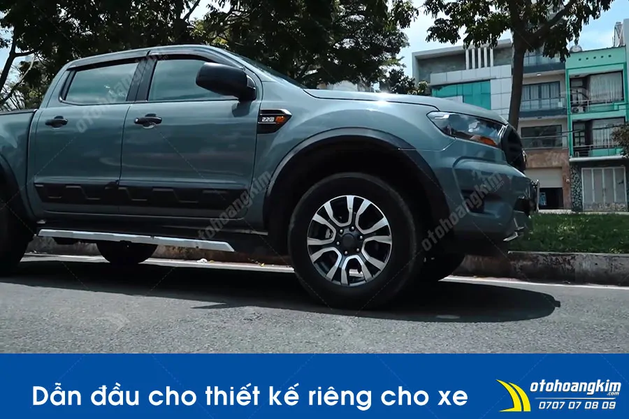 Dán đổi màu xám xi măng Ford Ranger - Ảnh 11