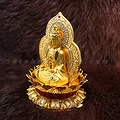 Tượng phật Quan Âm hoa sen mạ vàng - ảnh 2
