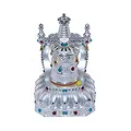Tượng bánh xe cầu nguyện bạc - ảnh 1