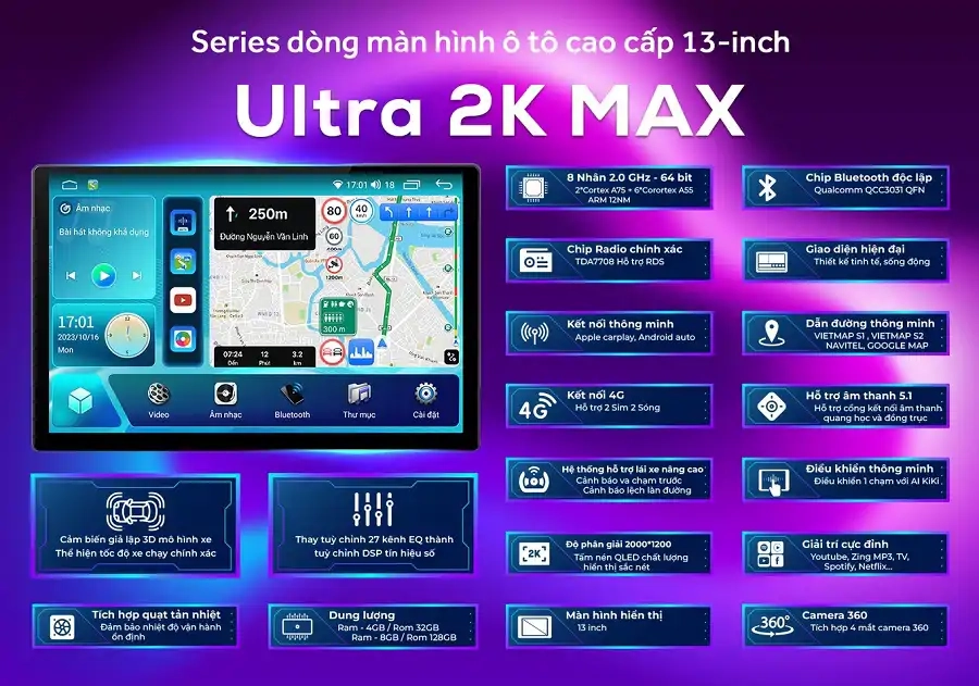 Màn hình android EononPro Ultra 2K max 13 inch - Ảnh 1