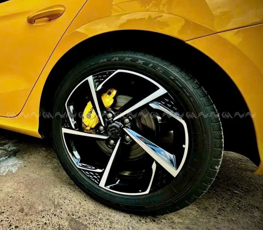 Ốp má phanh HQ Racing Lux A vàng - Ảnh 5