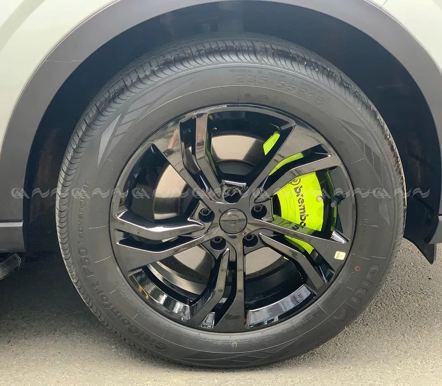 Ốp má phanh HQ Racing Everest 2022 xanh chuối - Ảnh 4