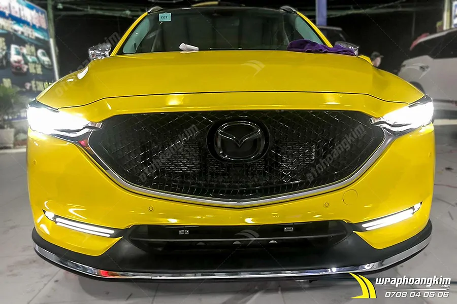 Dán đổi màu Candy vàng Mazda Cx5 - Ảnh 5