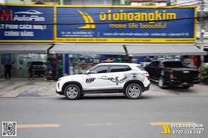 Tem Xe Creta Thiết Kế Trống Đồng Chim Lạc 