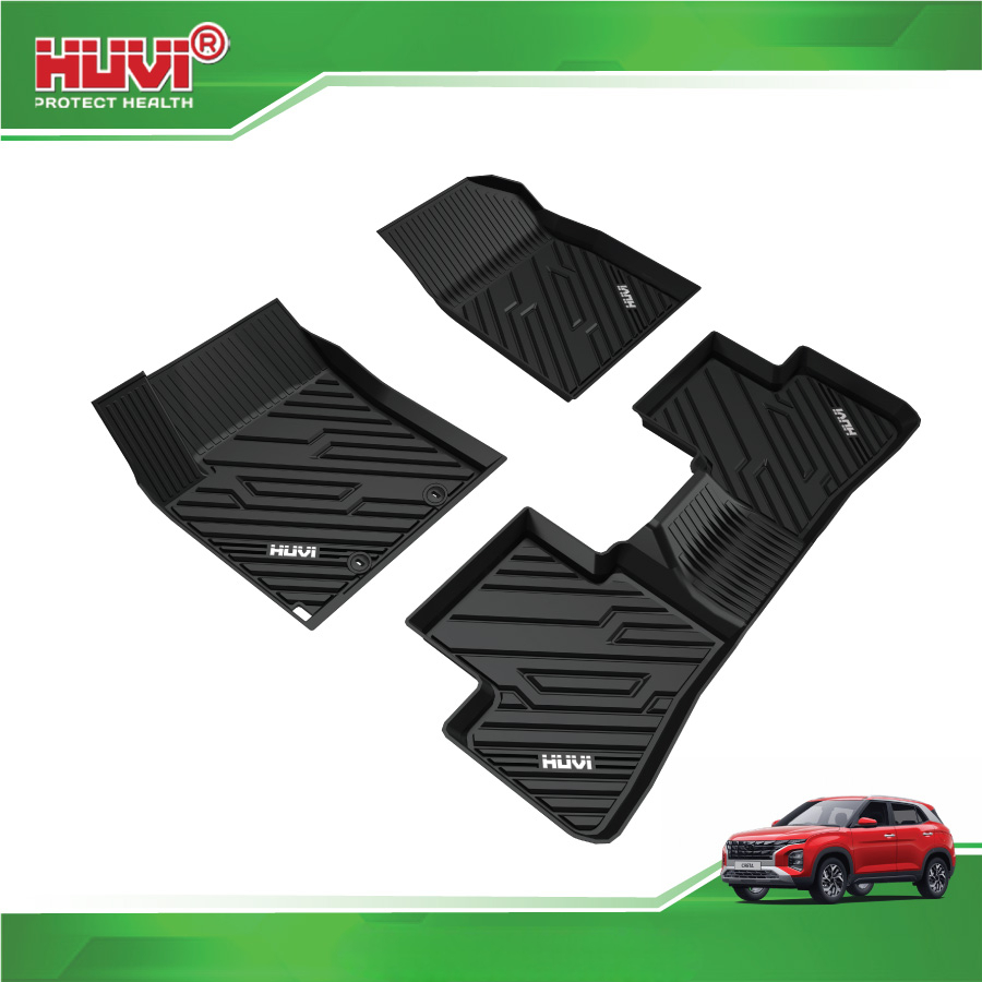 Thảm Lót Sàn Huvi Hyundai Creta 2021 2D - Ảnh 4
