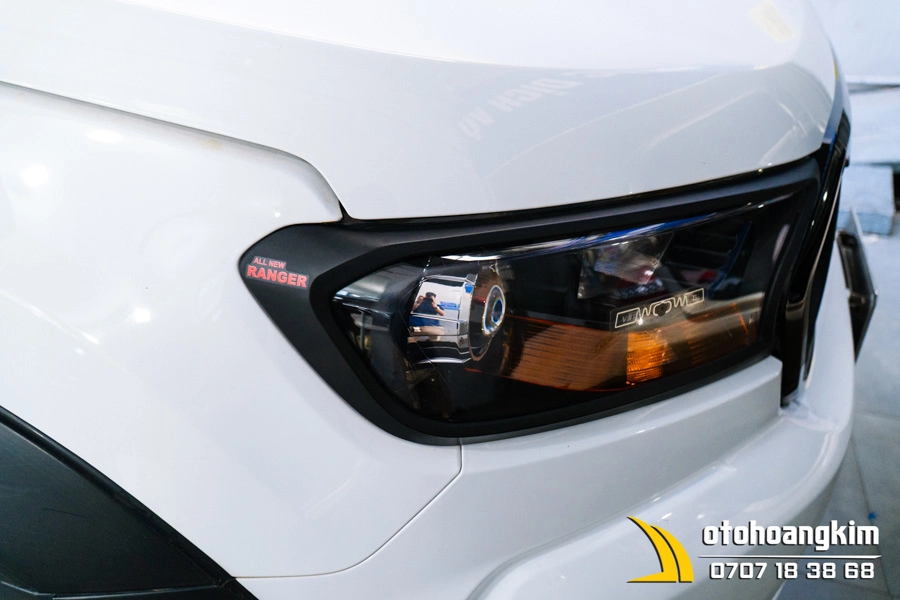 Viền Đèn Trước Ford Ranger 2017 Đen - Ảnh 1