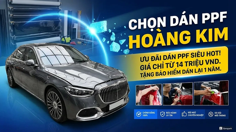 Dán PPF Ô Tô, Tặng Bảo Hiểm 1 Năm