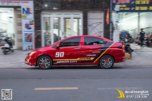 Dán Tem Xe Honda City Thiết Kế Racing 89 90 Thể Thao